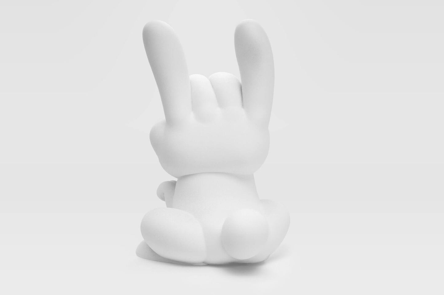 The back side of Zepps' resin sculpture Bunny
