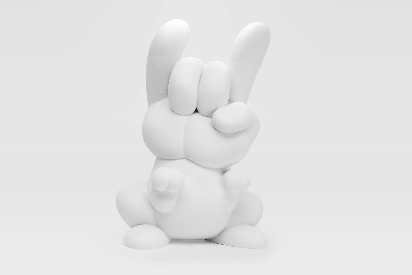 The front side of Zepps' resin sculpture Bunny