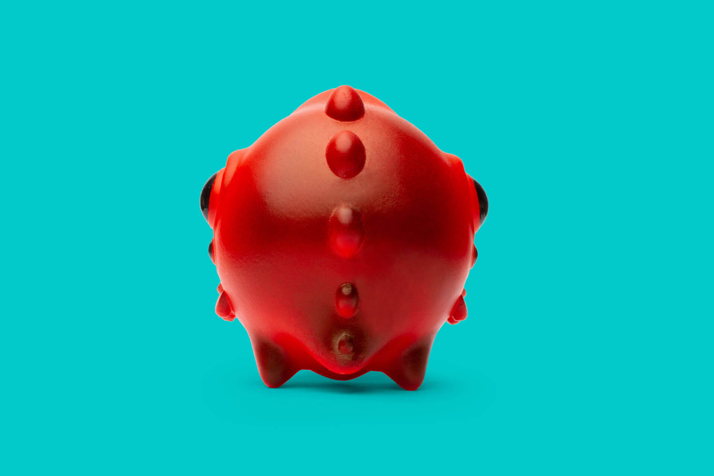 The bacl side of Zepps' resin sculpture Red MoonBeast