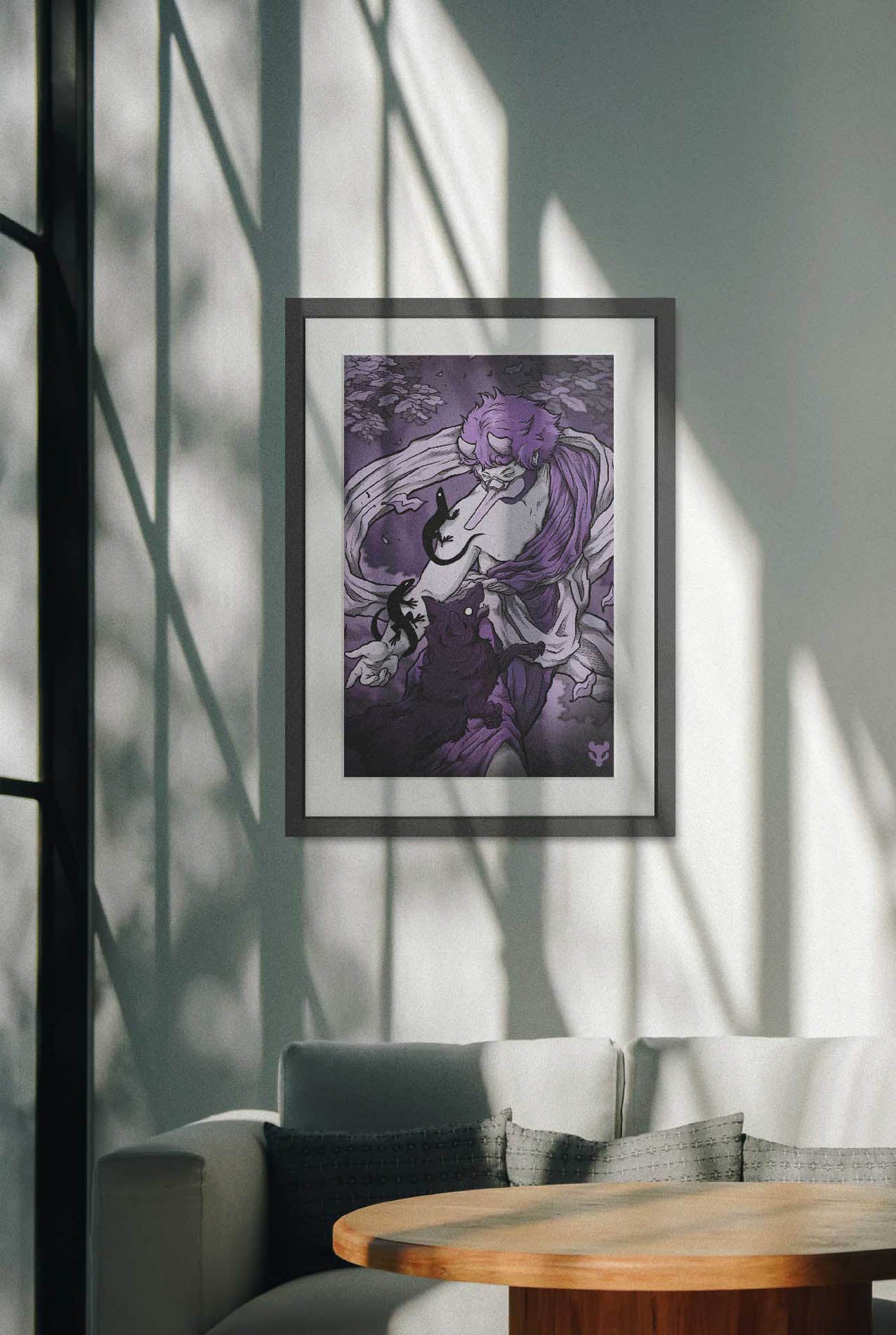 Christian Zeppieri's RunningWild painting hanging on a wall