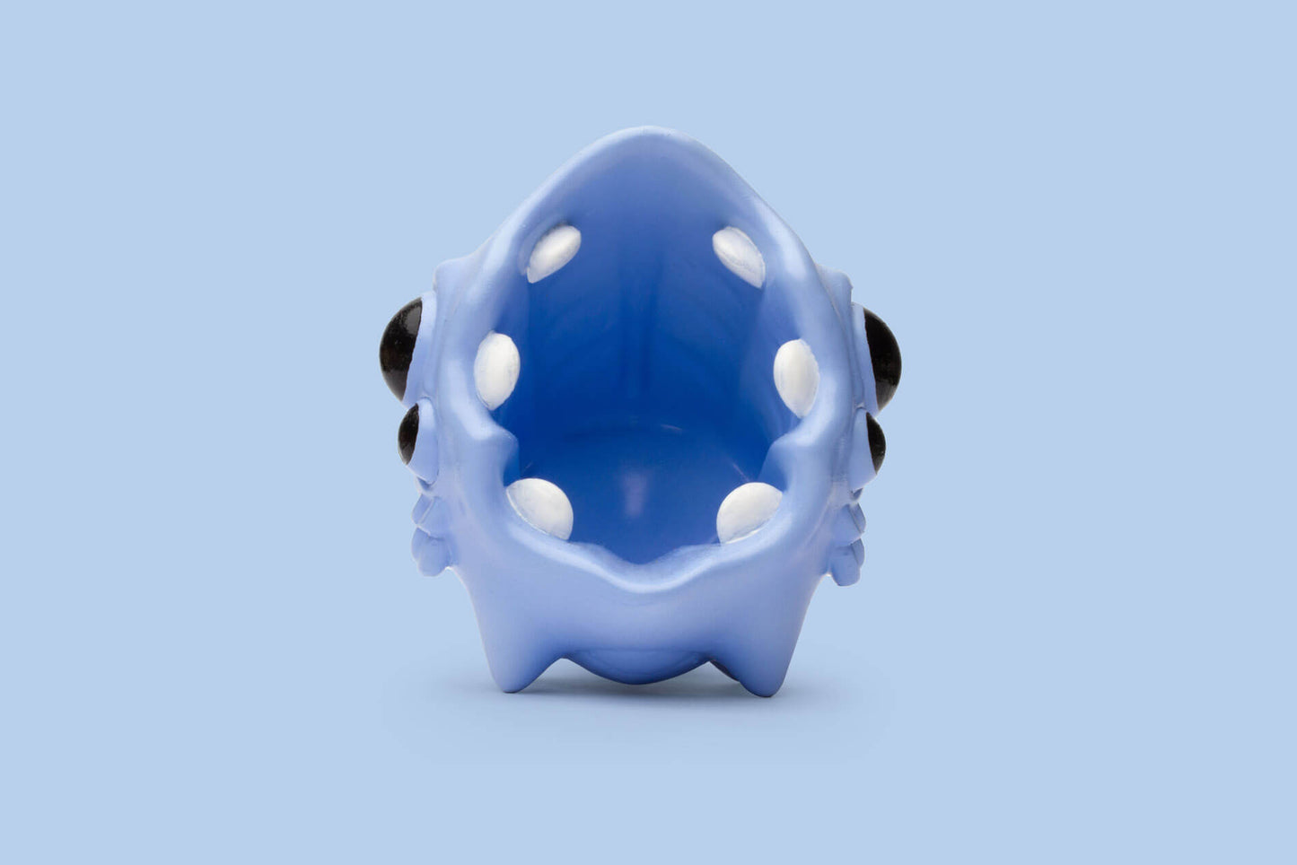 The front side of Zepps' resin sculpture Blue MoonBeast