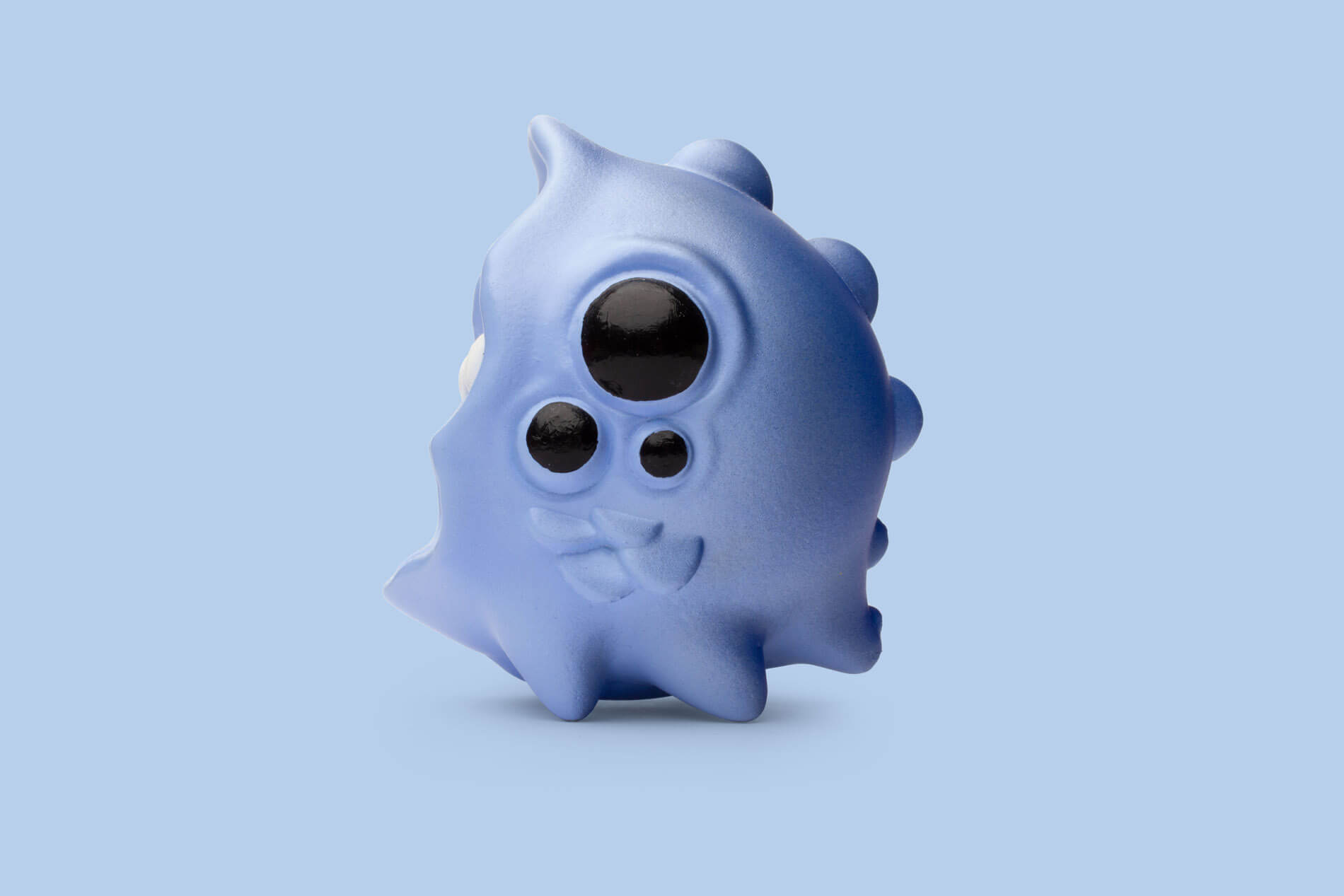 The left side of Zepps' resin sculpture Blue MoonBeast
