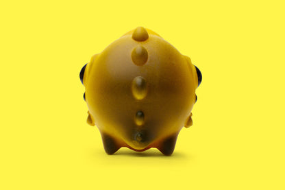 The back side of Zepps' resin sculpture Yellow MoonBeast